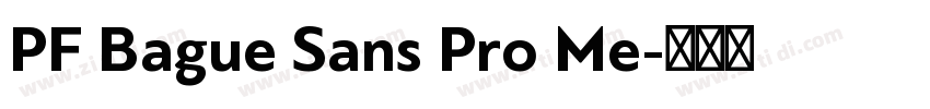 PF Bague Sans Pro Me字体转换